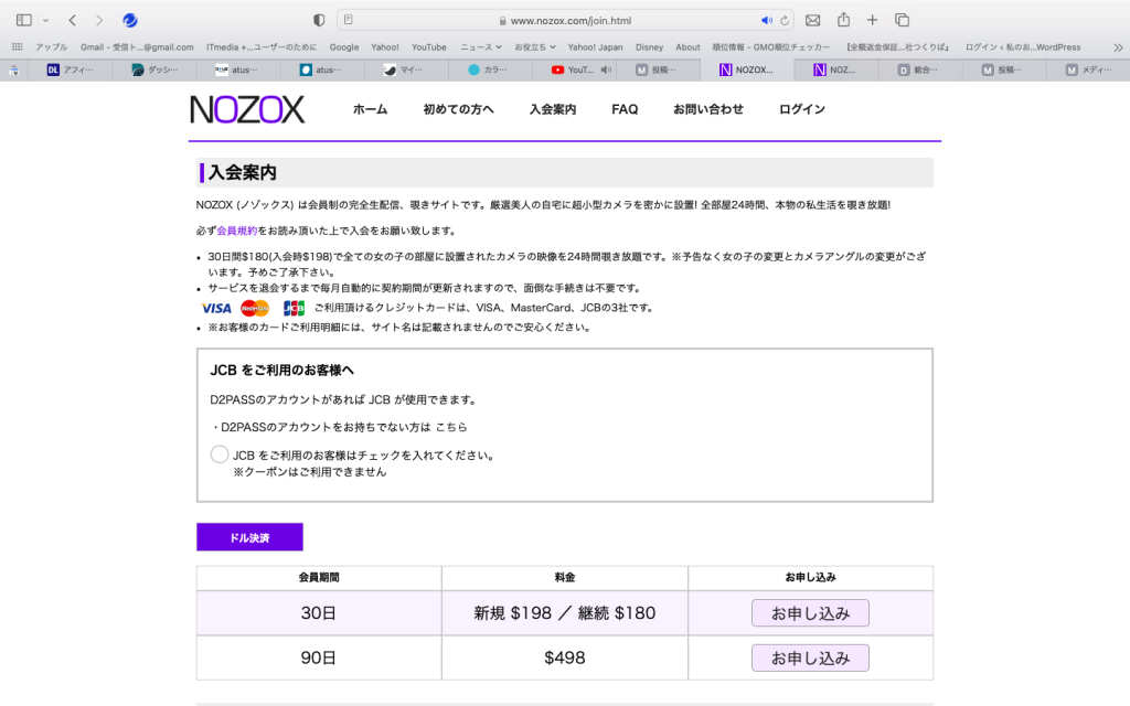 NOZOX料金